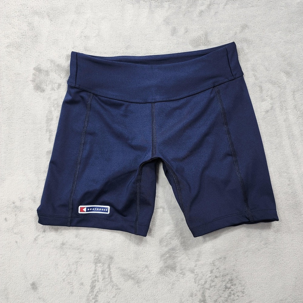 Boathouse Shorts Womens S Blue 7" Compression Rowing Biker Running Athletic Gym